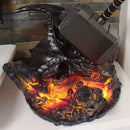 1:1 Surtur Style Ragnarok Mjolnir Hammer Light-up Display Base