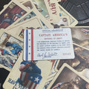 1:1 Captain America Trading Cards w/Case Movie Prop Replica