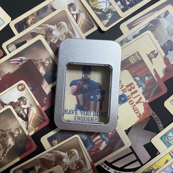 1:1 Captain America Trading Cards w/Case Movie Prop Replica