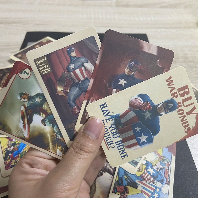 1:1 Captain America Trading Cards w/Case Movie Prop Replica