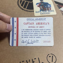 1:1 Captain America Trading Cards w/Case Movie Prop Replica