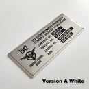 1:1 Captain America Shield Wall Mount and Serial Plate Property Tag