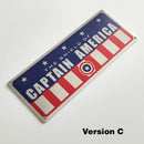 1:1 Captain America Shield Wall Mount and Serial Plate Property Tag