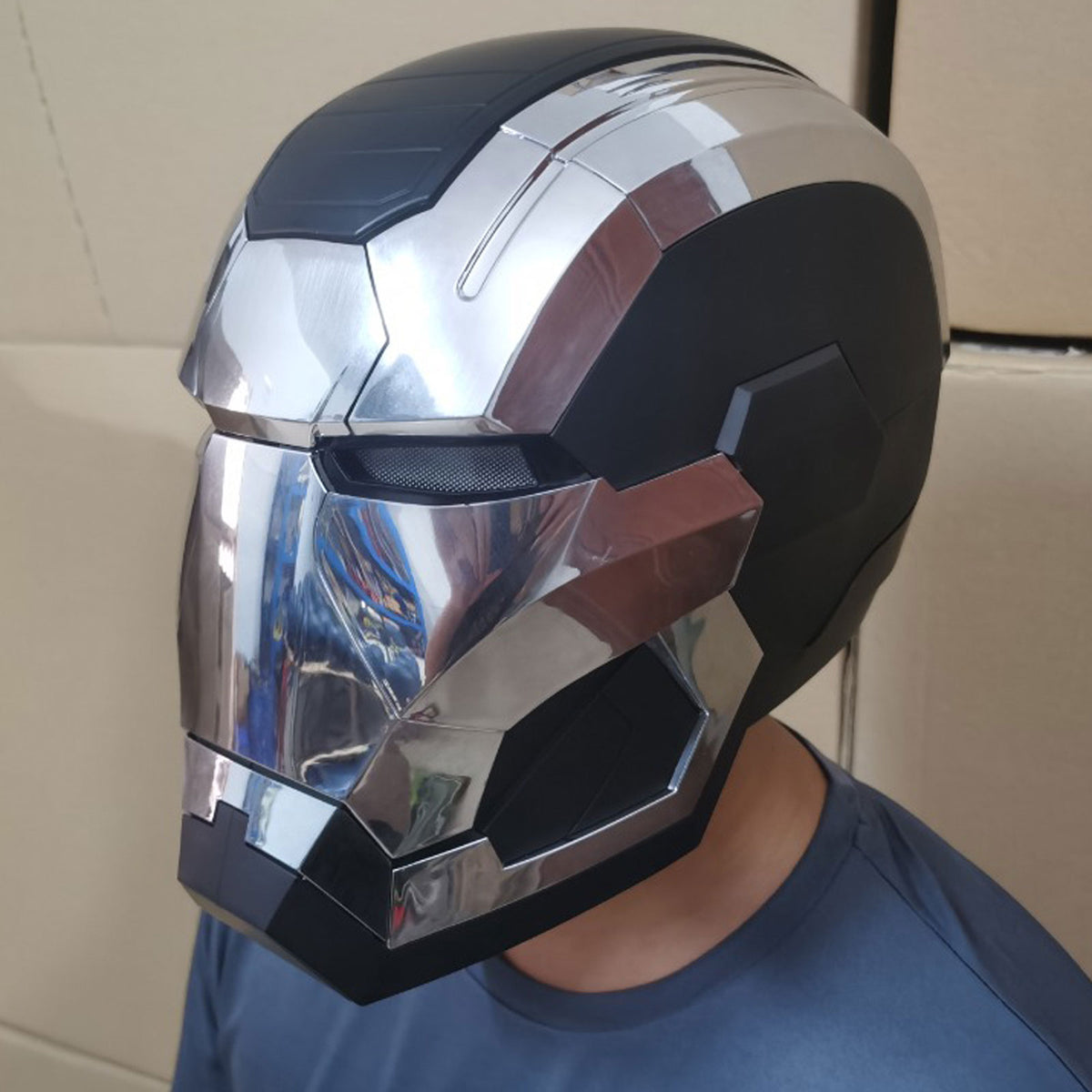 1:1 Iron Man War Machine Wearable Helmet Movie Prop Replica 1:1 Iron Man War Machine Wearable Helmet Movie Prop Replica